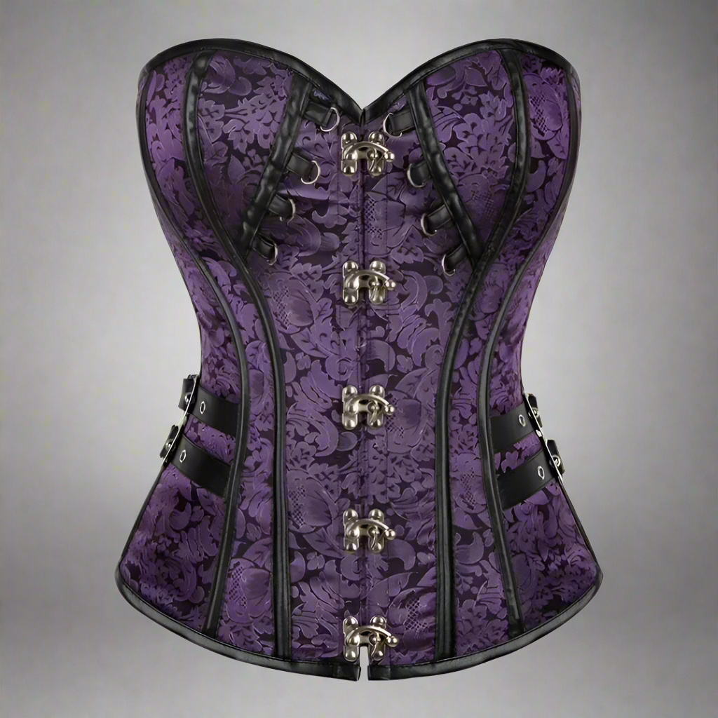 Steampunk Overbust Corset Retro Gothic Clothing Women Clubwear Bustiyer Corselet Waist Lace-up Medieval Corselet Top
