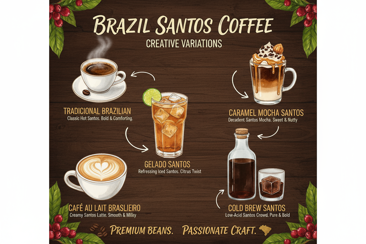 Brazil Santos Coffee Drink Ideas