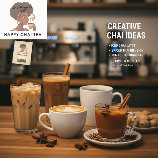 Happy Chai Tea Drink Ideas Poster