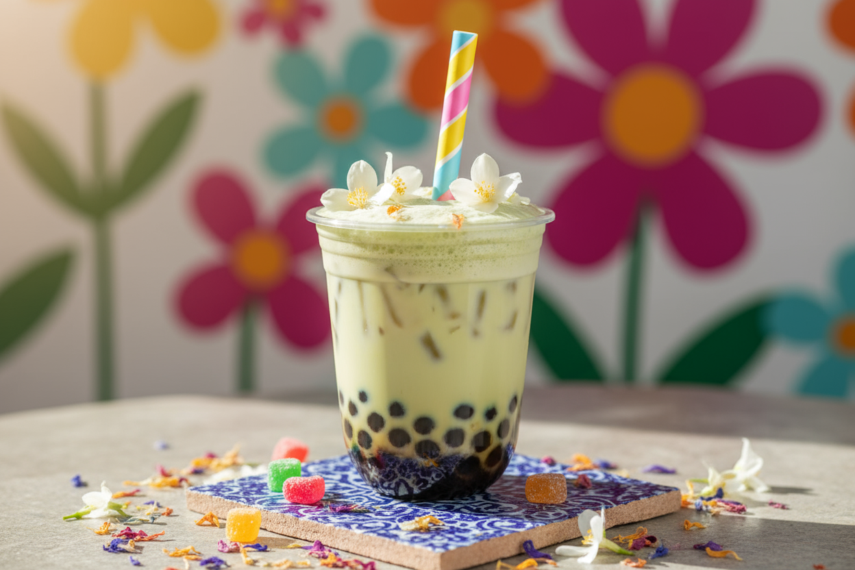 Jasmine bubble tea